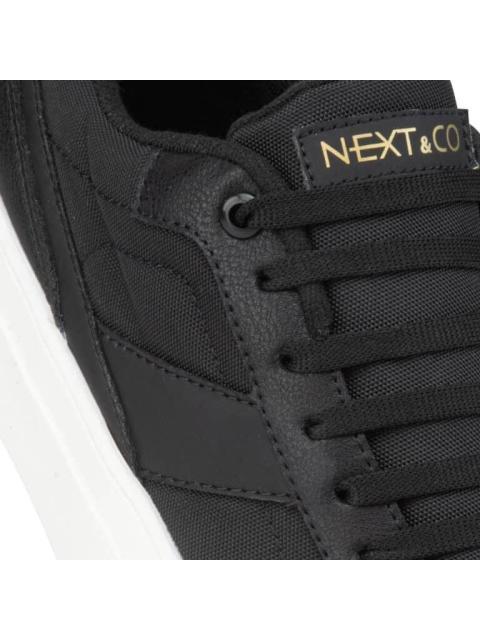 TENIS CASUAL LONA NEGRO NEXT CO
