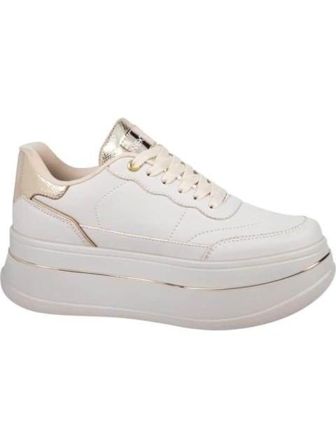 TENIS CASUAL PLATAFORMA BEIGE/HUESO NEXT CO