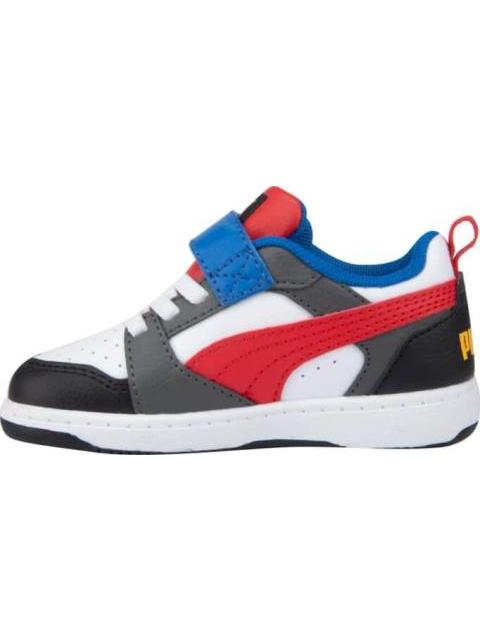 TENIS CASUAL PUMA REBOUND V6 LO BLANCO/NEGRO PUMA