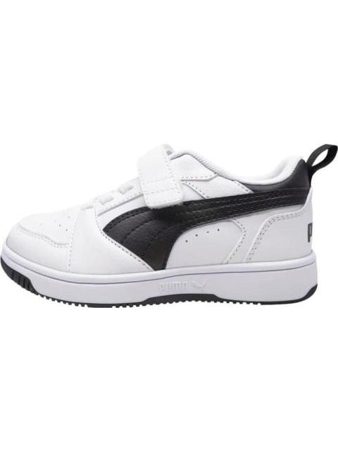 TENIS CASUAL PUMA REBOUND V6 PS BLANCO/NEGRO PUMA