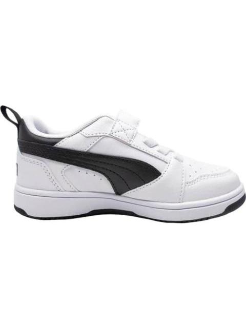 TENIS CASUAL PUMA REBOUND V6 PS BLANCO/NEGRO PUMA