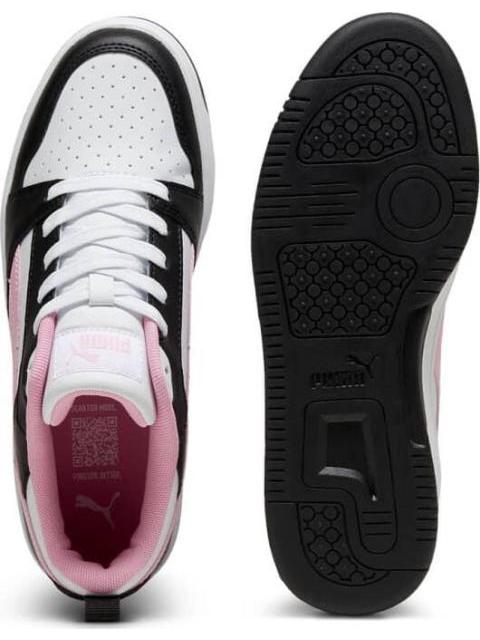 TENIS CASUAL REBOUND V6 LOW BLANCO/NEGRO PUMA