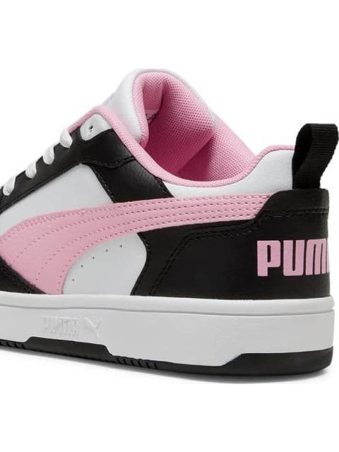 TENIS CASUAL REBOUND V6 LOW BLANCO/NEGRO PUMA