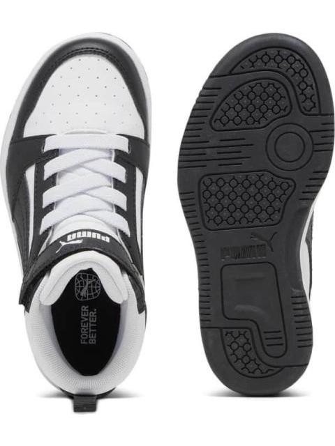 TENIS CASUAL REBOUND V6 MID AC PS BLANCO/NEGRO PUMA