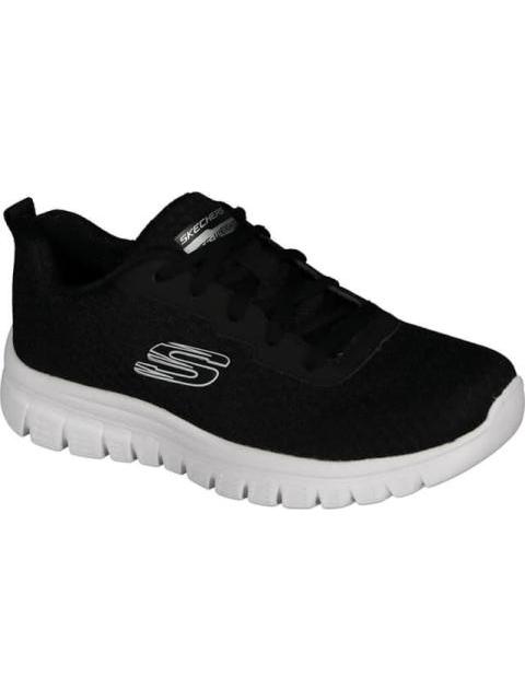 TENIS CASUAL SPORT BLANCO/NEGRO SKECHERS1