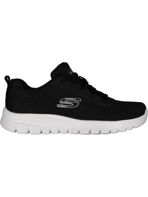 TENIS CASUAL SPORT BLANCO/NEGRO SKECHERS1