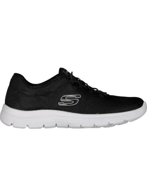 TENIS CASUAL SUMMITS BLANCO/NEGRO SKECHERS1