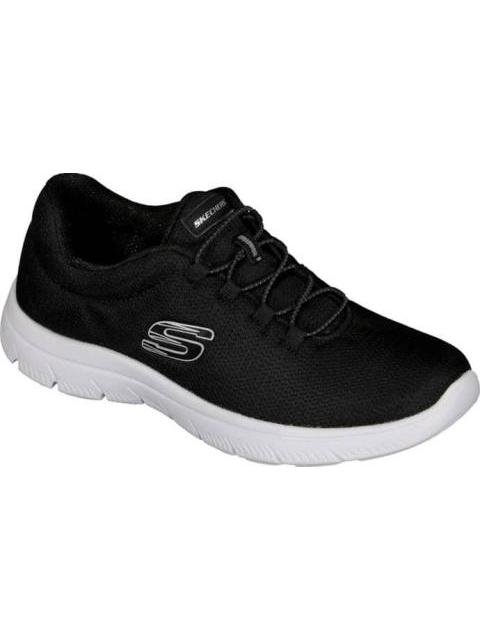 TENIS CASUAL SUMMITS BLANCO/NEGRO SKECHERS1