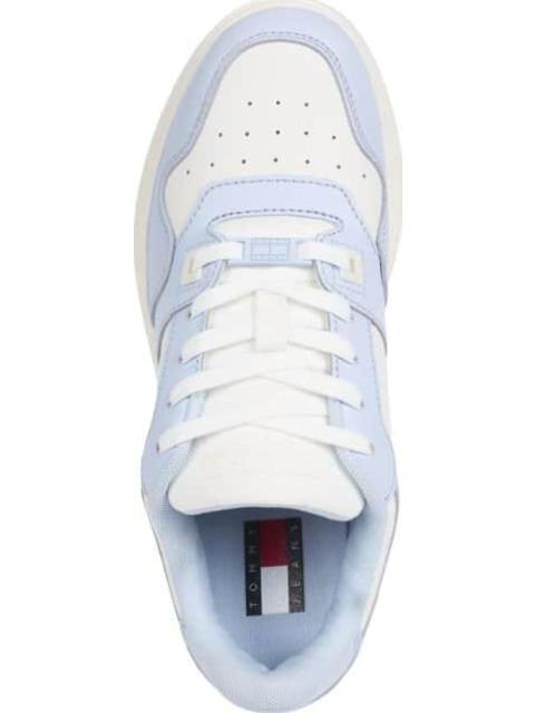 TENIS CASUAL TJW RETRO BASKET FLATFORM ESS BLANCO TOMMY HILFIGER
