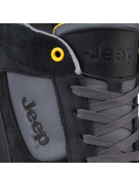 TENIS CASUAL URBANO APLICACIONES EN PIEL NEGRO JEEP