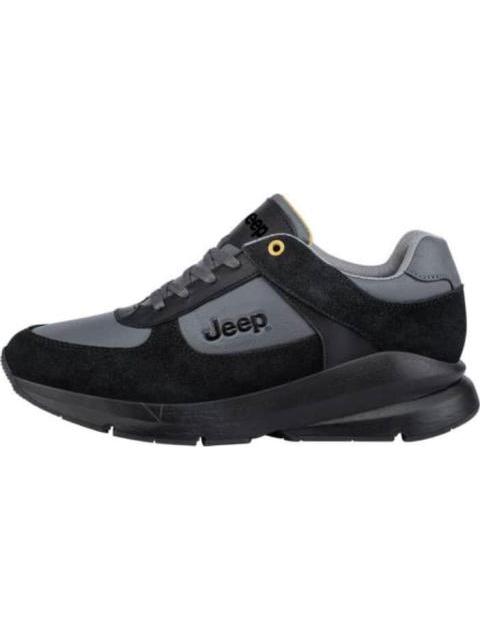 TENIS CASUAL URBANO APLICACIONES EN PIEL NEGRO JEEP