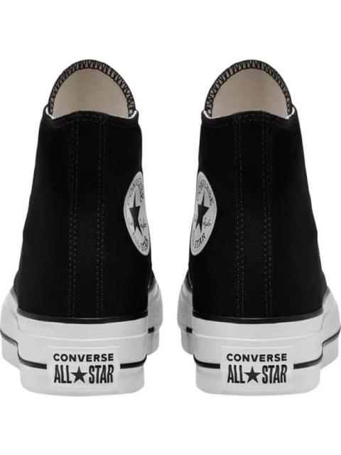 TENIS CASUAL CON PLATAFORMA NEGRO CONVERSE