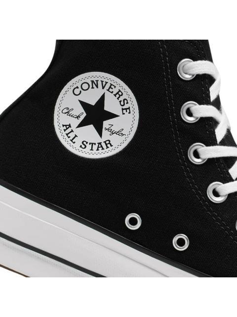 TENIS CASUAL CON PLATAFORMA NEGRO CONVERSE