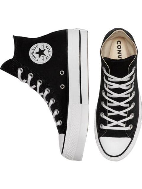TENIS CASUAL CON PLATAFORMA NEGRO CONVERSE