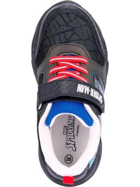 TENIS CASUAL CON LUCES NEGRO SPIDERMAN