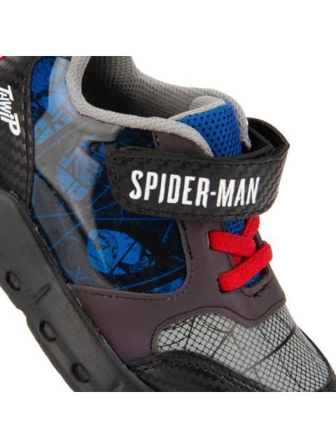 TENIS CON LUCES NEGRO SPIDERMAN
