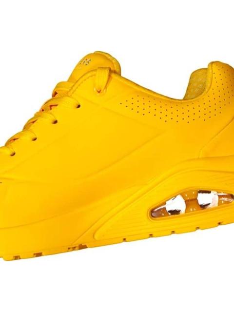 TENIS CASUAL UNO AMARILLO SKECHERS1