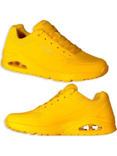 TENIS CASUAL UNO AMARILLO SKECHERS1