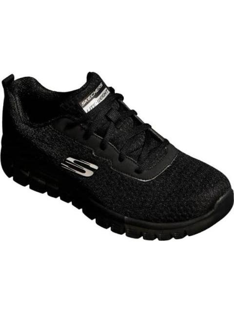 TENIS CASUAL SPORT NEGRO SKECHERS1