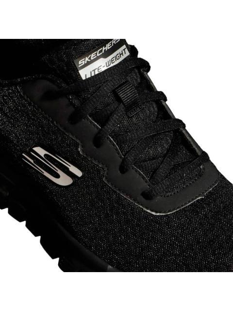 TENIS CASUAL SPORT NEGRO SKECHERS1