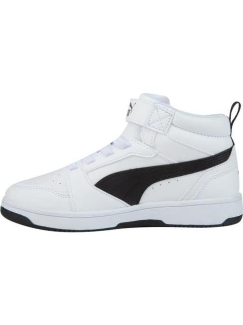 TENIS CASUAL URBANO PUMA REBOUND V6 MID AC BLANCO/NEGRO PUMA