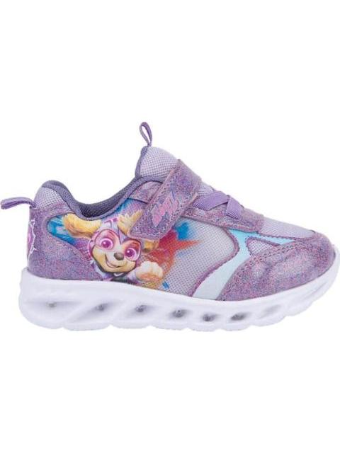 TENIS CON LUCES LILA PAW PATROL