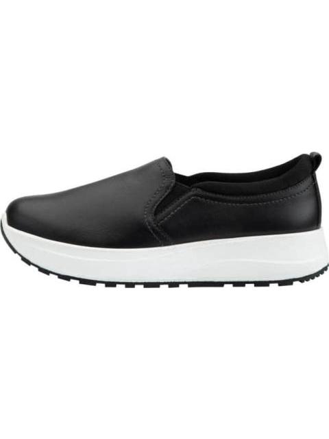 TENIS DE PIEL NEGRO FLEXI