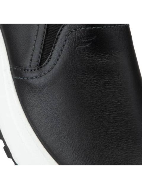 TENIS DE PIEL NEGRO FLEXI