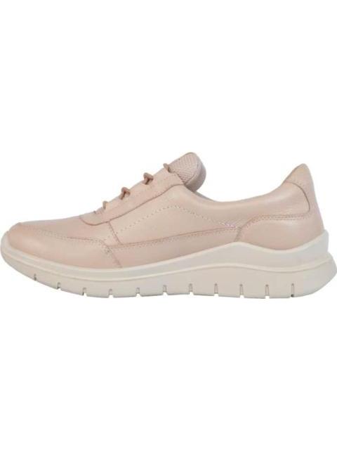 TENIS DE PIEL CON RESORTE ROSA FLEXI