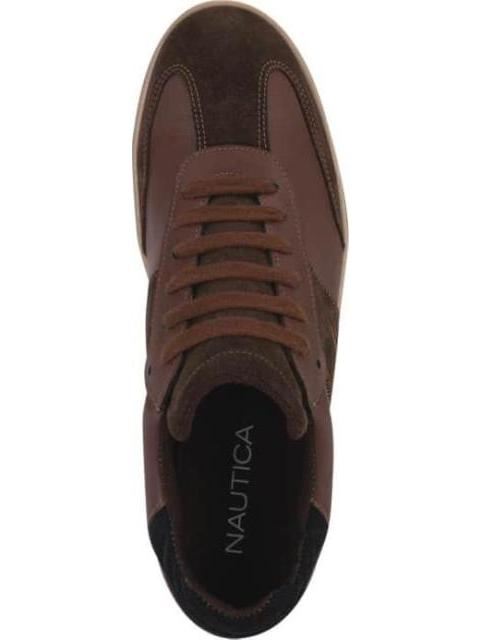 TENIS DE PIEL ROJO LADRILLO NAUTICA