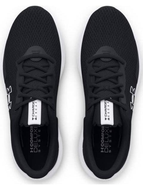 TENIS PARA CORRER UA CHARGED ESCAPE 4 NM BLANCO/NEGRO UNDER ARMOUR MEXICO