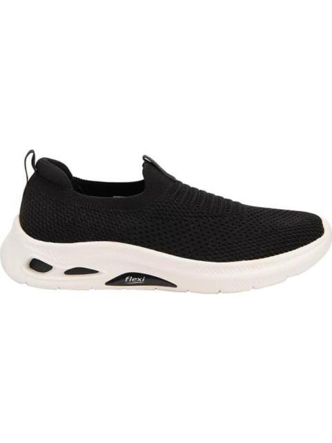 TENIS SLIP ON NEGRO FLEXI