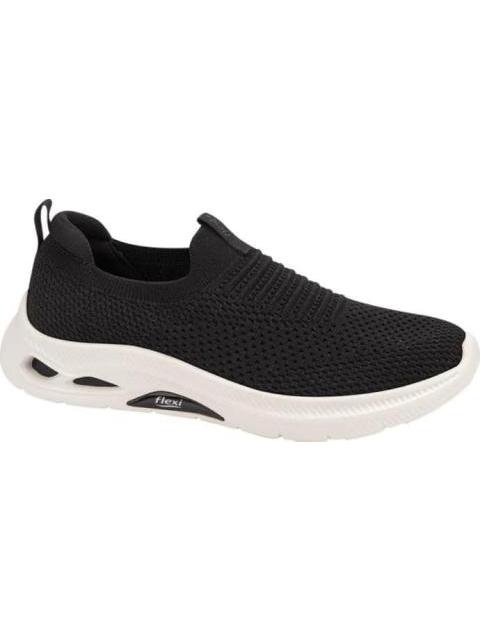TENIS SLIP ON NEGRO FLEXI