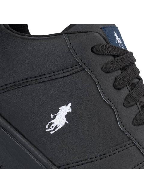 TENIS CASUAL CLASICO BLANCO/NEGRO HPC POLO