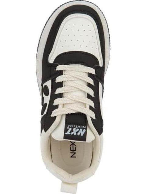 TENIS PLATAFORMA BLANCO/NEGRO NEXT CO