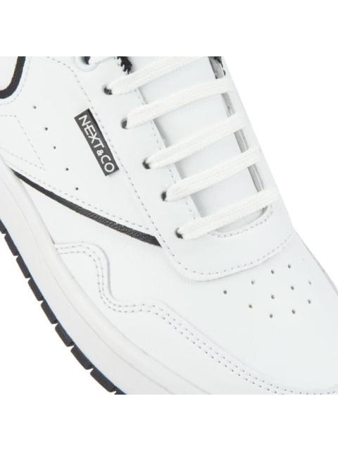 TENIS CASUAL CLASICO BLANCO/NEGRO NEXT CO