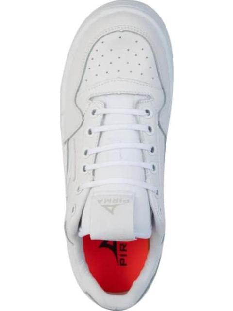 TENIS URBANO ESCOLAR DE PIEL BLANCO PIRMA