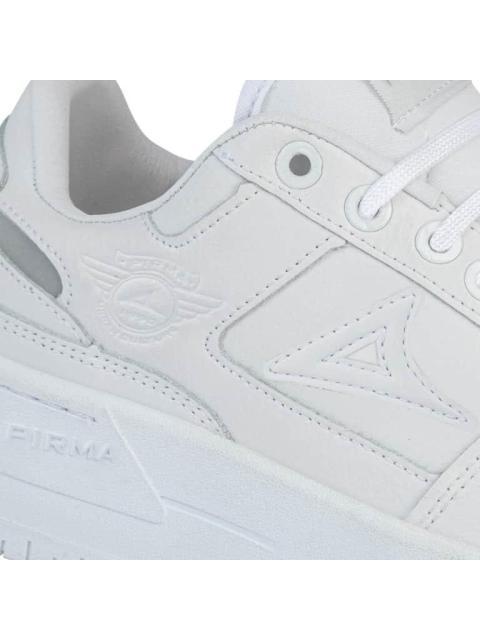 TENIS URBANO ESCOLAR DE PIEL BLANCO PIRMA