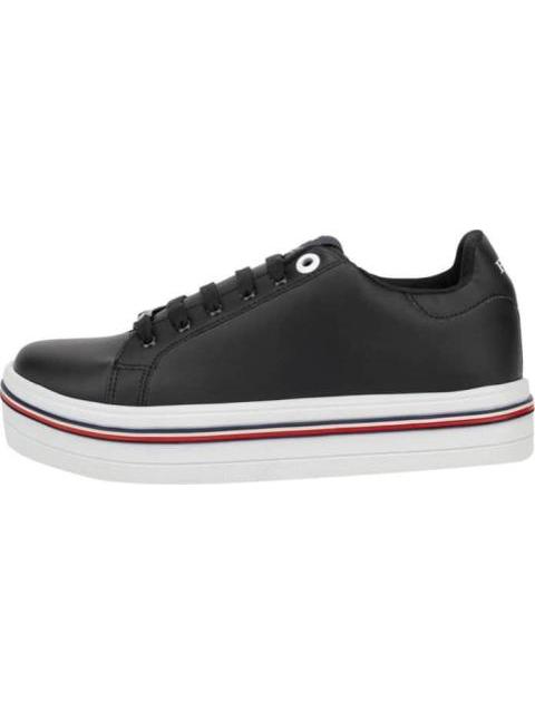 TENIS URBANO PLATAFORMA FRANJAS BLANCO/NEGRO HPC POLO