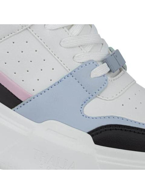 TENIS URBANO PLATAFORMA MODA BLANCO THALIA SODI