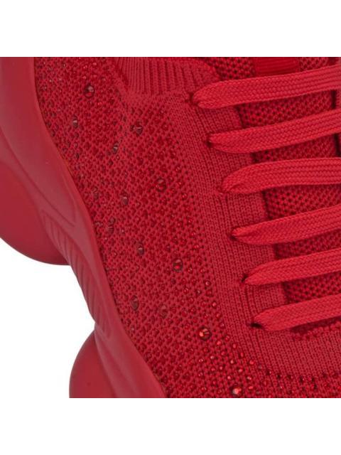 TENIS URBANO CON BRILLOS ROJO THALIA SODI