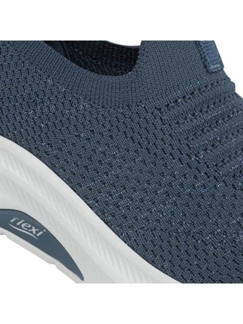 TENIS URBANO SLIP ON AZUL FLEXI