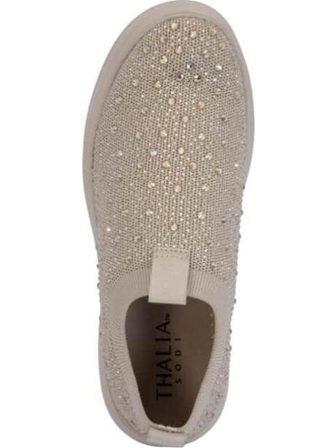 TENIS CONFORT CON BRILLOS BEIGE THALIA SODI