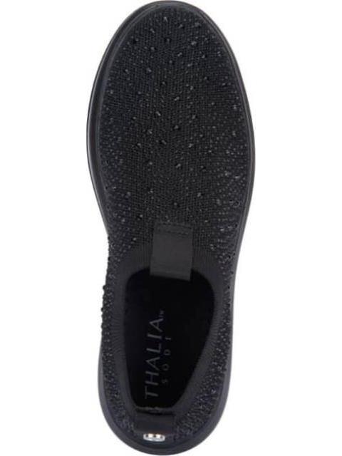 TENIS CONFORT CON BRILLOS NEGRO THALIA SODI