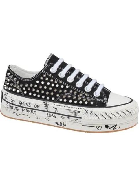 TENIS URBANO VULCANIZADO NEGRO BELINDA PEREGRIN