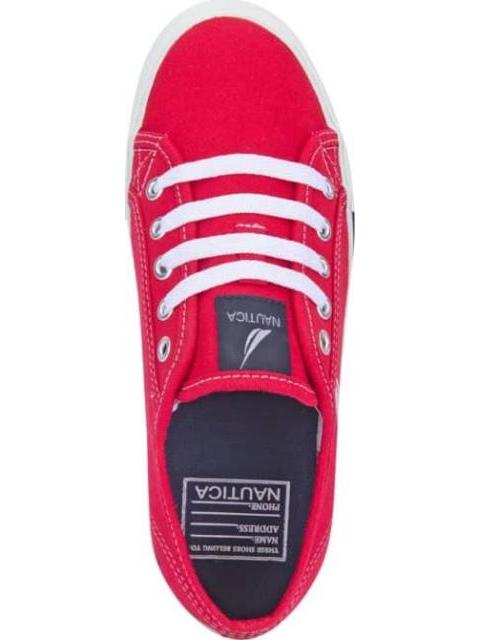 TENIS CASUAL LONA VULCANIZADO ROJO NAUTICA
