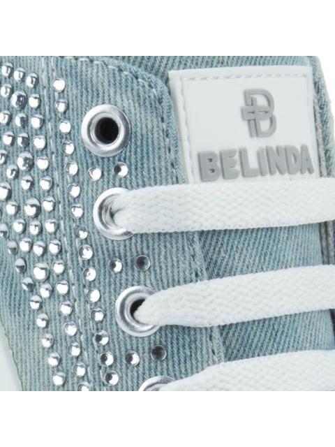 TENIS CON PEDRERIA AZUL MEZCLILLA BELINDA PEREGRIN