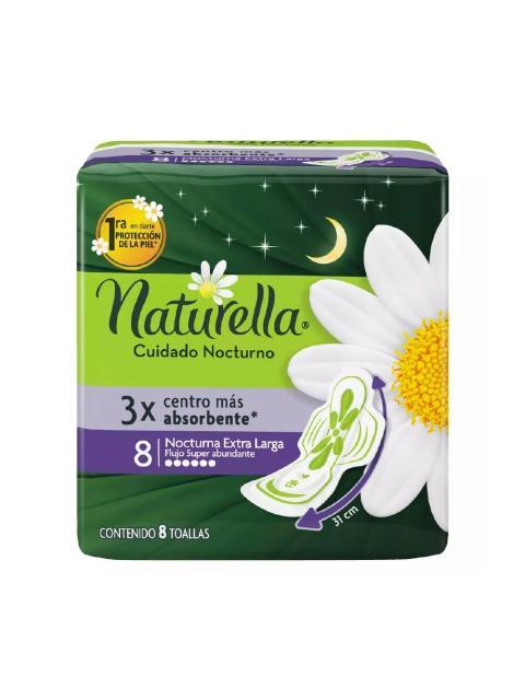 TOALLA FEM NATURELLA NOCTURNA CON ALAS PAQ 8 PZ