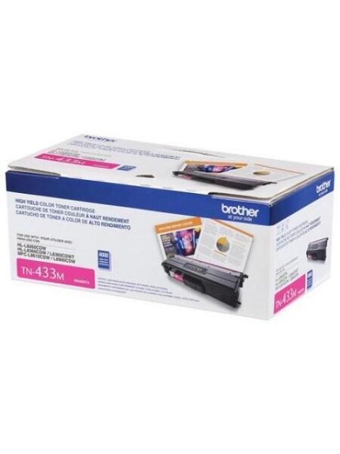 TONER BROTHER TN-433M ALTO RENDIMIENTO MAGENTA 4000 PAGINAS