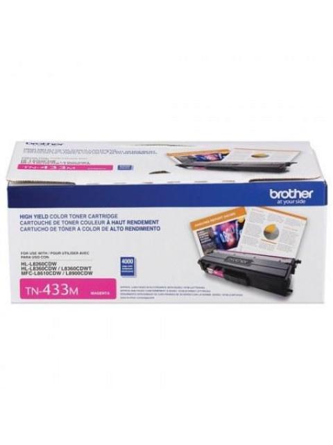 TONER BROTHER TN-433M ALTO RENDIMIENTO MAGENTA 4000 PAGINAS